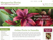 Tablet Screenshot of margueritaflorist.co.nz